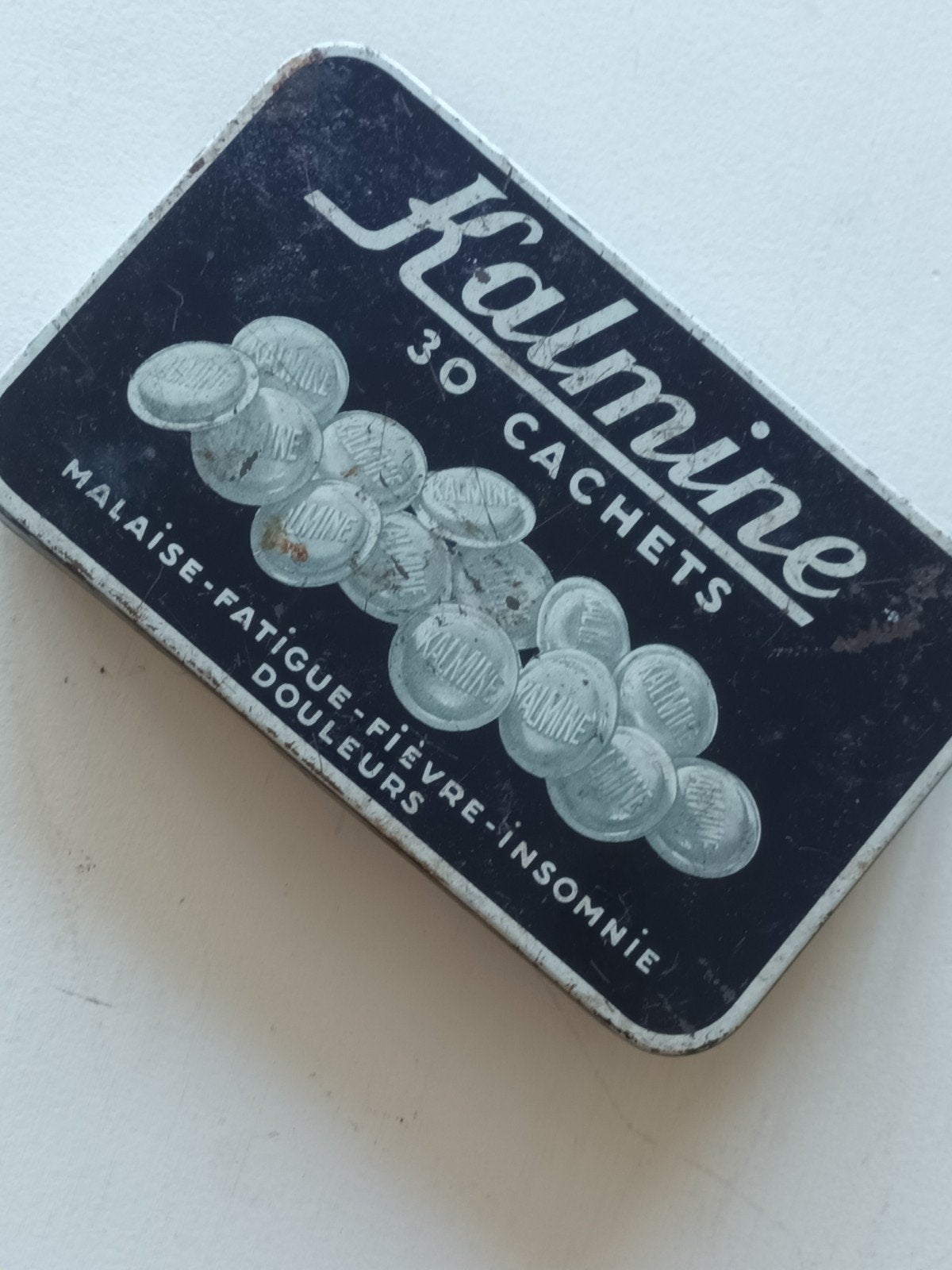 Oud Kalmine Blikken Doos, Ophalen of Verzenden