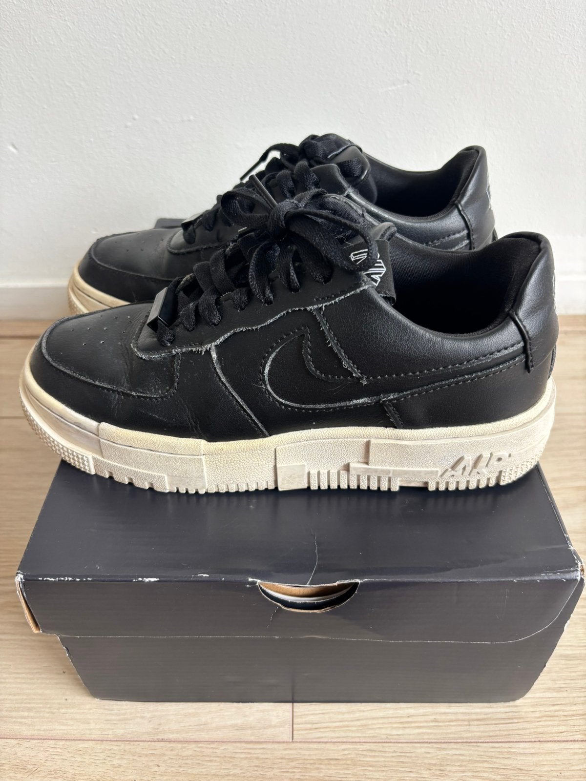 Nike Air Force 1 Pixel sneakers - Zwart - Maat 38, Ophalen of Verzenden, Gedragen, Zwart, Sneakers of Gympen