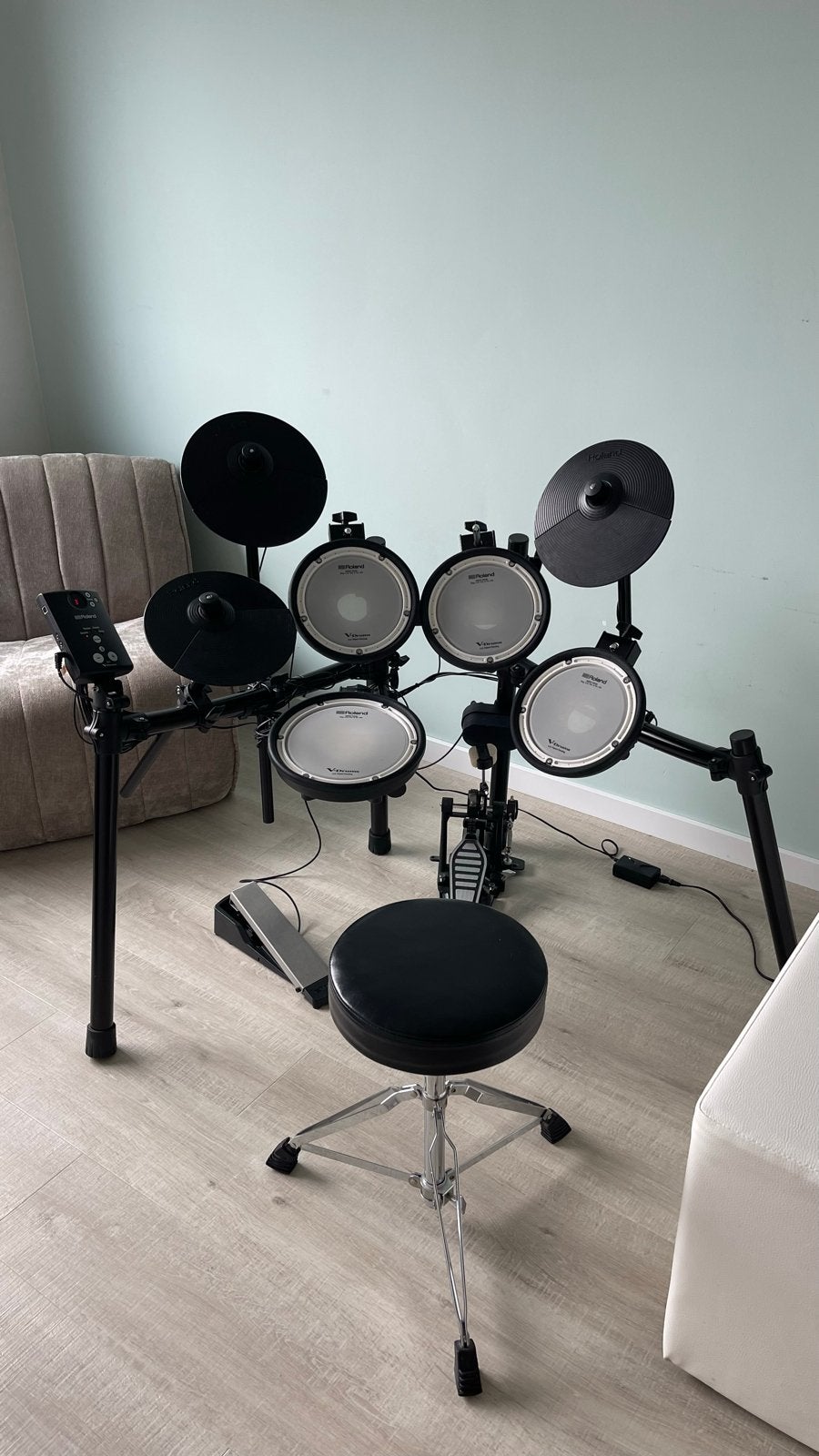 Roland TD-1 DMK V-Drums met RH-5 koptelefoon, Ophalen, Zo goed als nieuw, Roland, Elektronisch