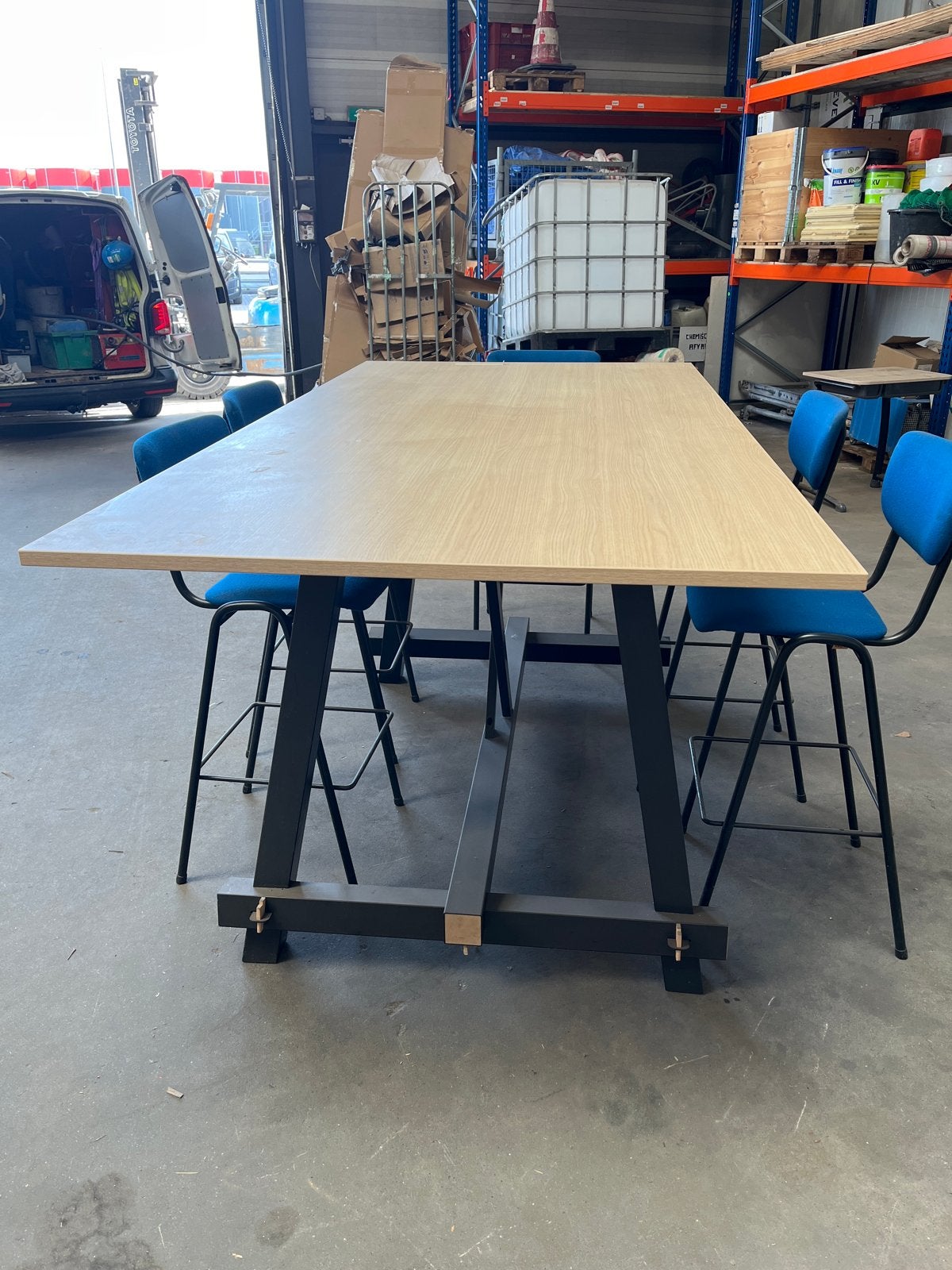 Grote bartafel 200x120x110 cm met lichte beschadigingen, Ophalen, Gebruikt