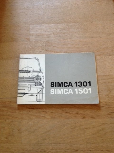 Handleiding Simca 1301 Simca 1501  NL, Ophalen of Verzenden