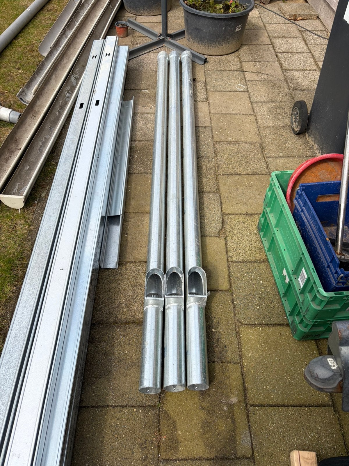 2x rijgenpijp met bladvanger, Ophalen, Pvc, Nieuw, Minder dan 2 meter