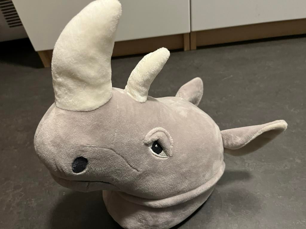 Neushoorn kop, Kinderen en Baby's, Kinderkamer | Inrichting en Decoratie, Ophalen of Verzenden, Zo goed als nieuw, Wanddecoratie
