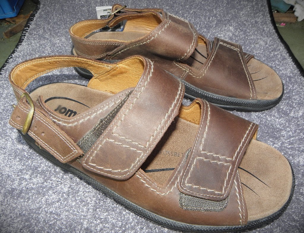 Bruine Jomos heren air comfort sandalen maat 45, Sandalen, Bruin, Zo goed als nieuw, Jomos