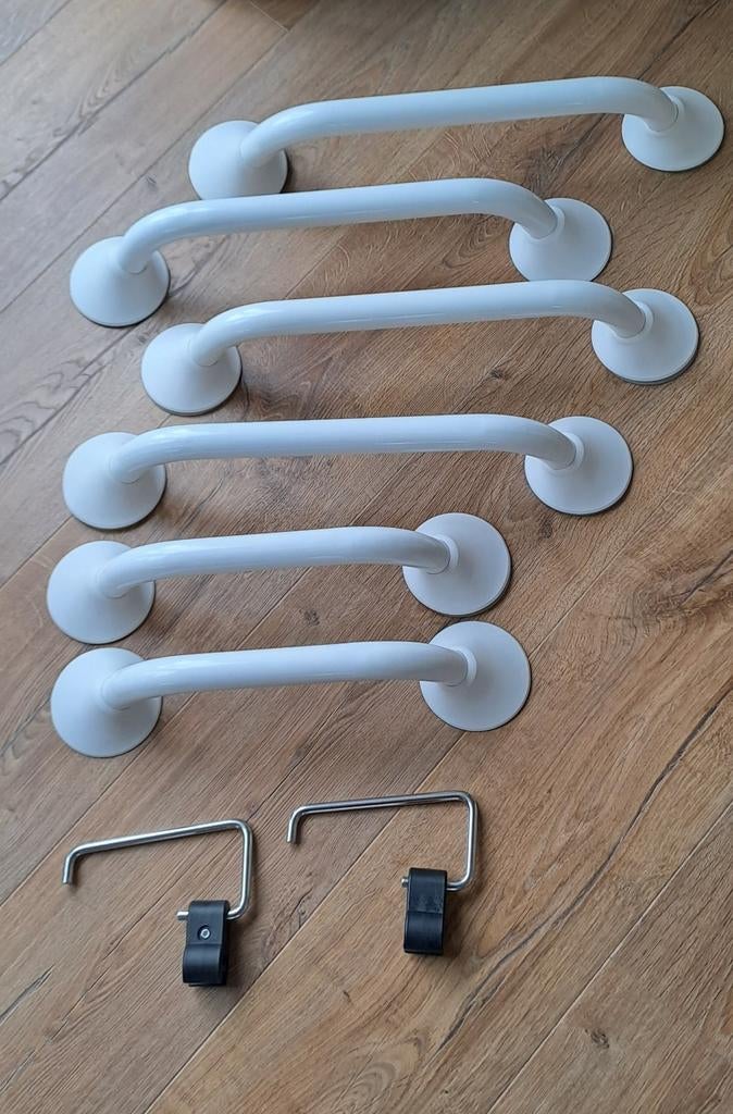 Wandbeugel 6x - staal wit gecoat ergogrip (Linido), Diversen, Verpleegmiddelen, Ophalen of Verzenden, Zo goed als nieuw