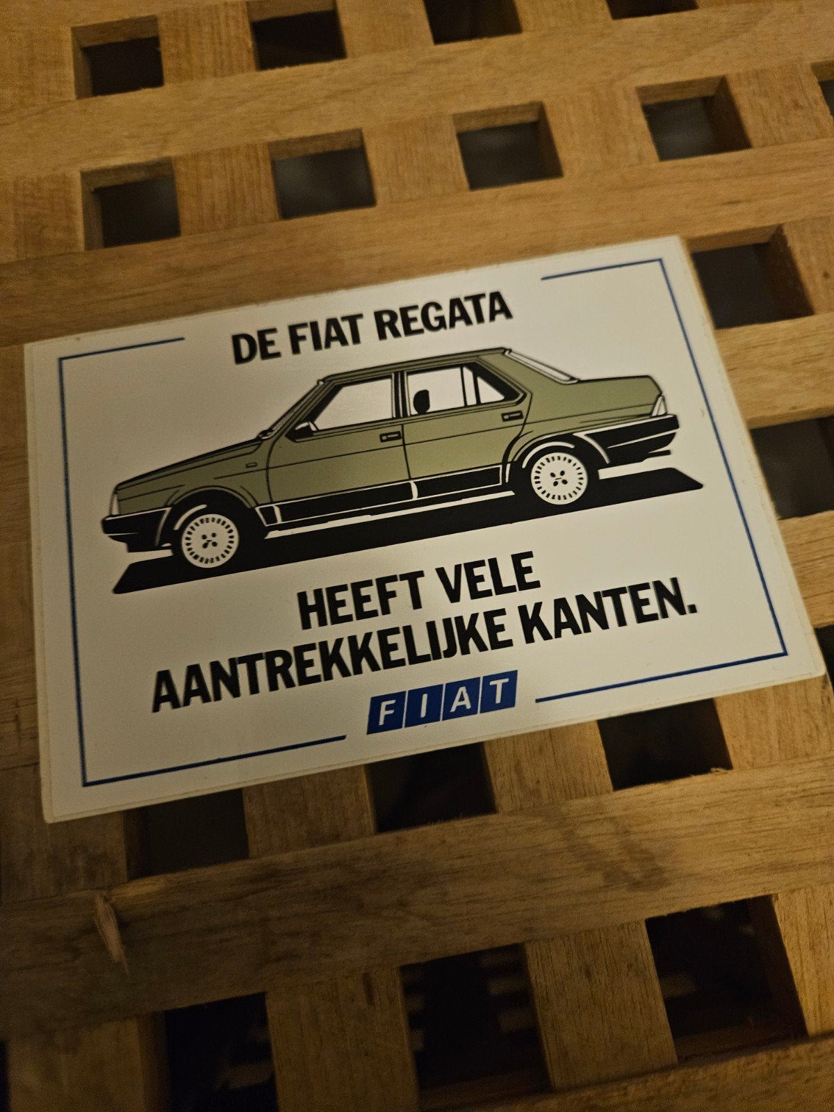 Fiat Regata Auto sticker, Ophalen of Verzenden