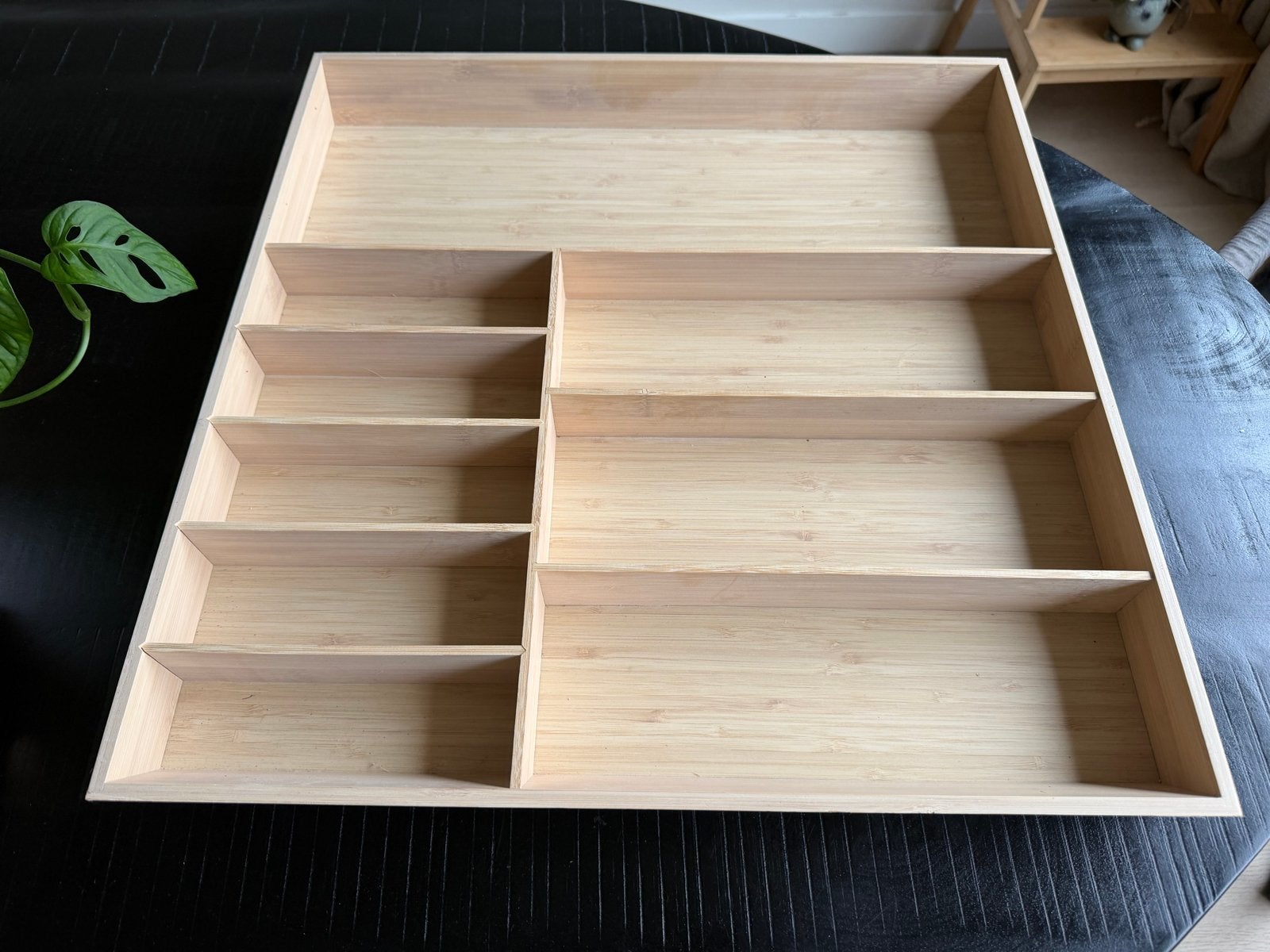 Bamboe bestekbak / lade-organizer, Beige, Overige typen, Hout, Nieuw