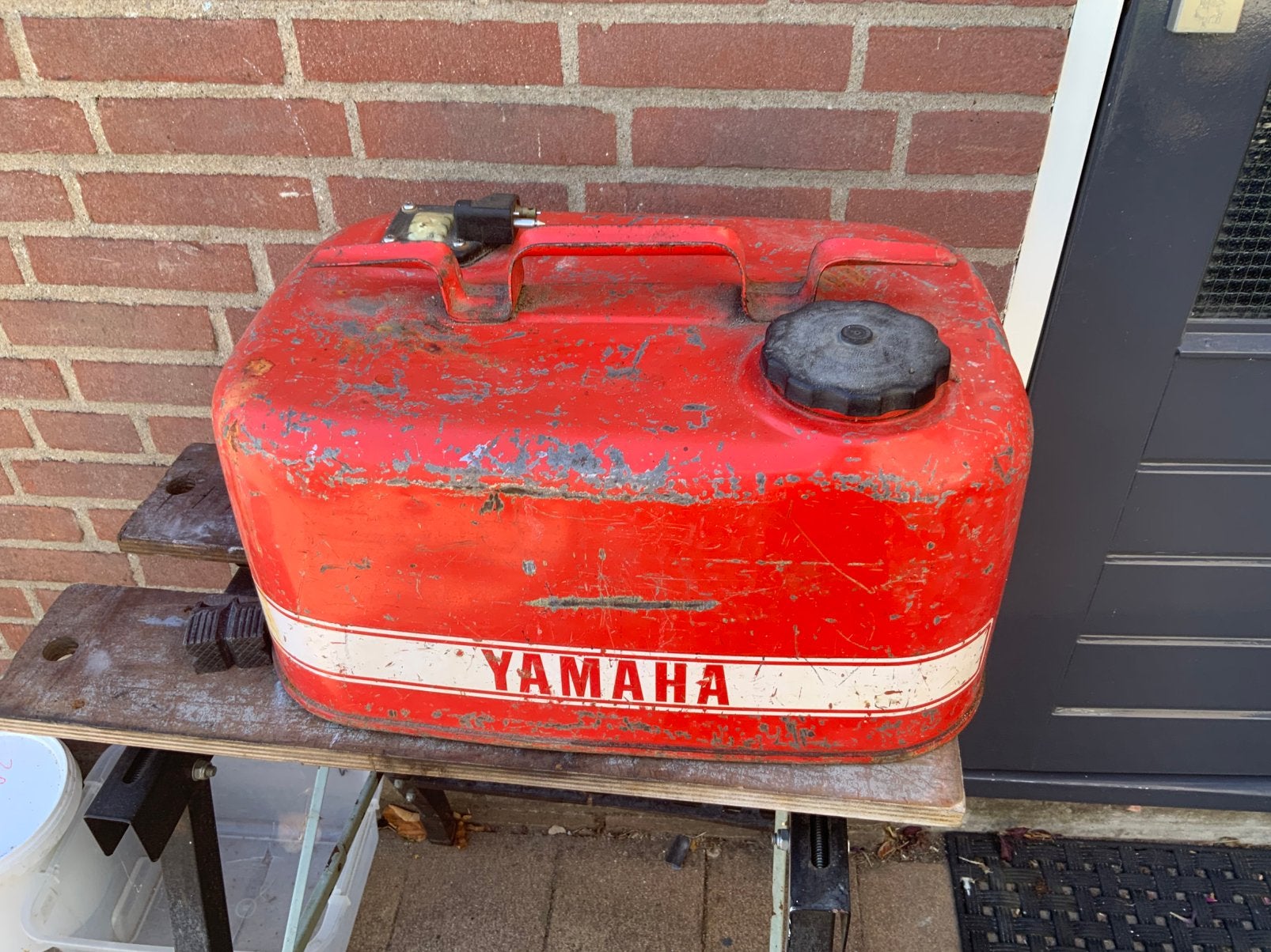 Brandstof tank (staal) YAMAHA 24 liter, Watersport en Boten, Bootonderdelen, Ophalen, Gebruikt, Motor en Techniek, Motorboot