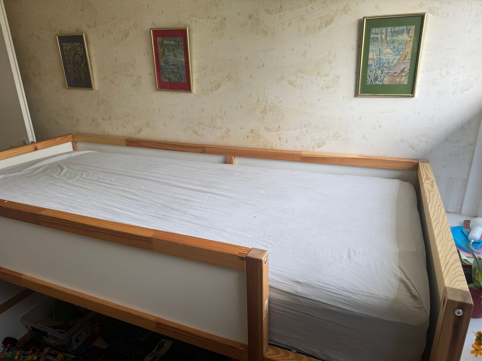Ikea Kura halfhoogslaper met ladder, Ophalen, Gebruikt, 90 cm, Eenpersoons