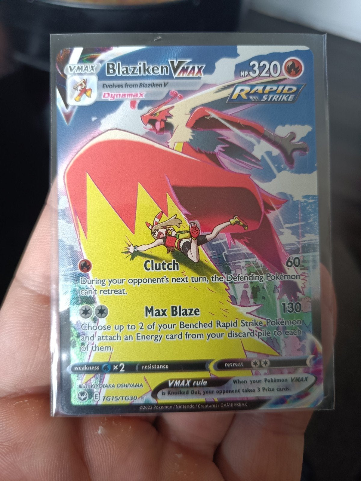 blaziken vmax, Ophalen of Verzenden, Zo goed als nieuw