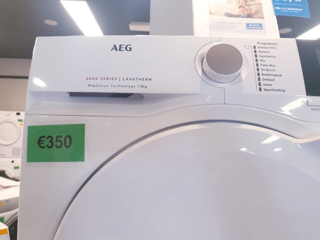 Condens droger AEG 8kg️️ ️6000Series INC GARANTIE, Ophalen, 6 tot 8 kg, Minder dan 85 cm, Zo goed als nieuw