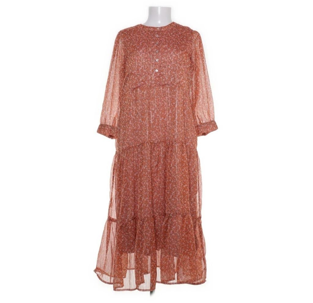 Lollys Laundry Olivia Maxi Jurk Maat S, Kleding | Dames, Verzenden, Oranje, Maat 36 (S), Gedragen