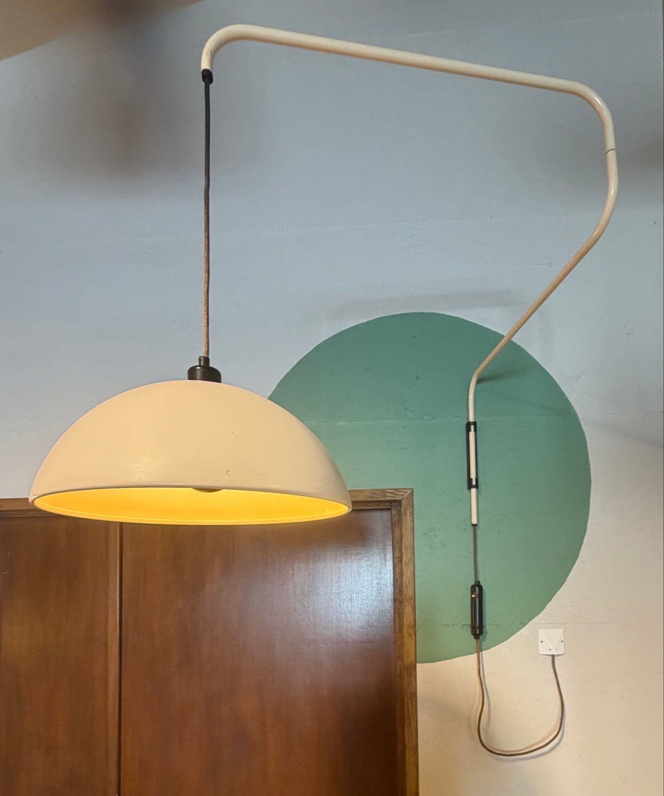 Zeldzame vintage Elio Martinelli wandlamp, Antiek en Kunst, Antiek | Lampen, Ophalen of Verzenden