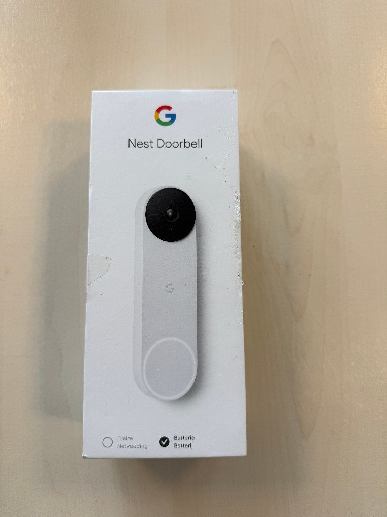 Google Nest Videodeurbel - Deurbeldrukker - Batterij - Wit, Huis en Inrichting, Ophalen, Nieuw, Draadloos