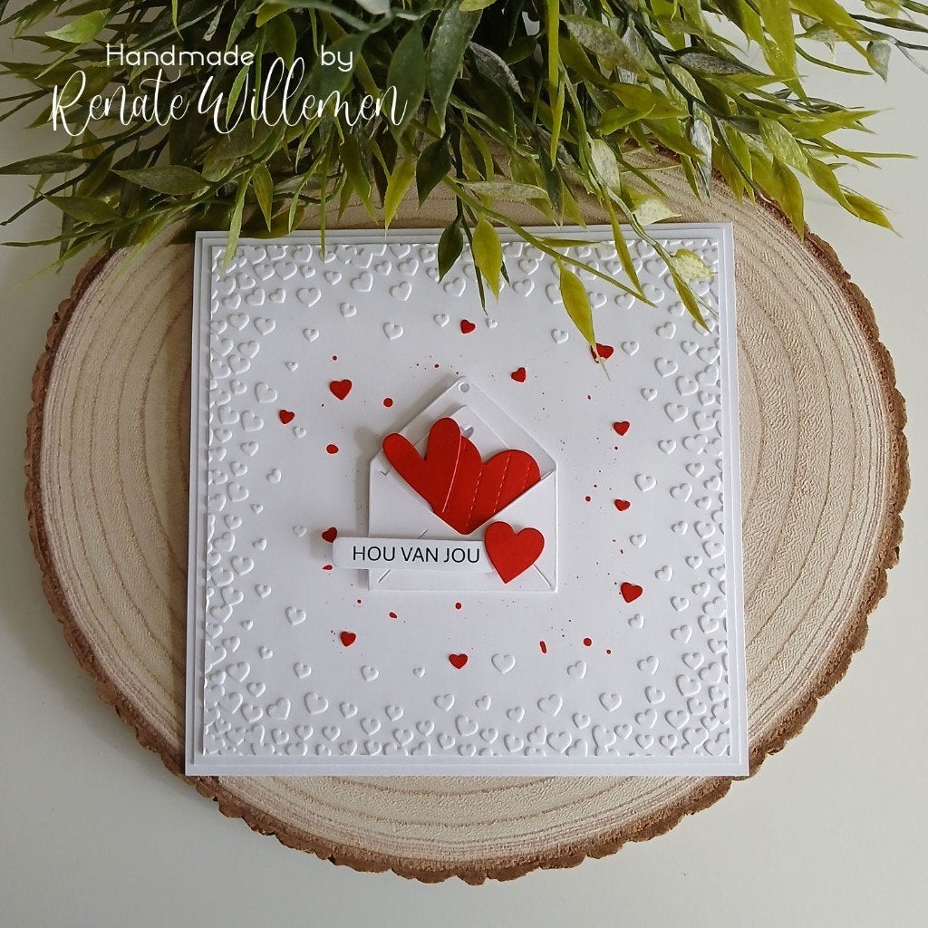Handgemaakte Valentijnskaart, Hobby en Vrije tijd, Kaarten | Zelfgemaakt, Verzenden, Nieuw, Overige thema's