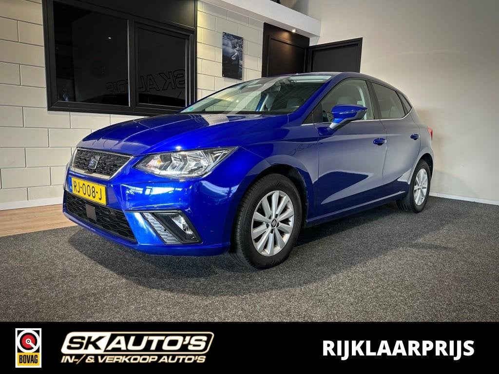 Seat IBIZA 1.0 TSI ST. LTD ED. l NAP l PDC l CRUISE l CLIMA, Euro 6, 95 pk, Met garantie (alle), Blauw