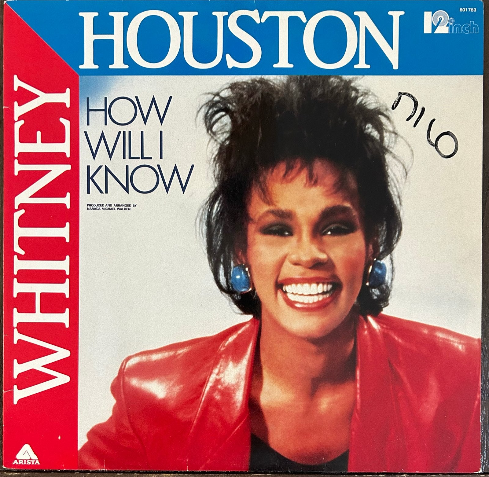 Whitney Houston - How Will I Know (12 inch vinyl single), LP, Gebruikt, Originele persing, Ophalen of Verzenden