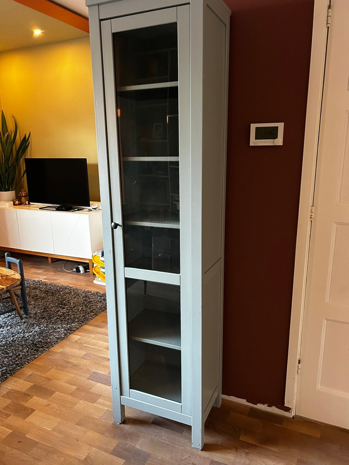 Vitrinekast, Huis en Inrichting, Kasten | Vitrinekasten, Ophalen, Gebruikt, 50 tot 100 cm, 150 tot 200 cm