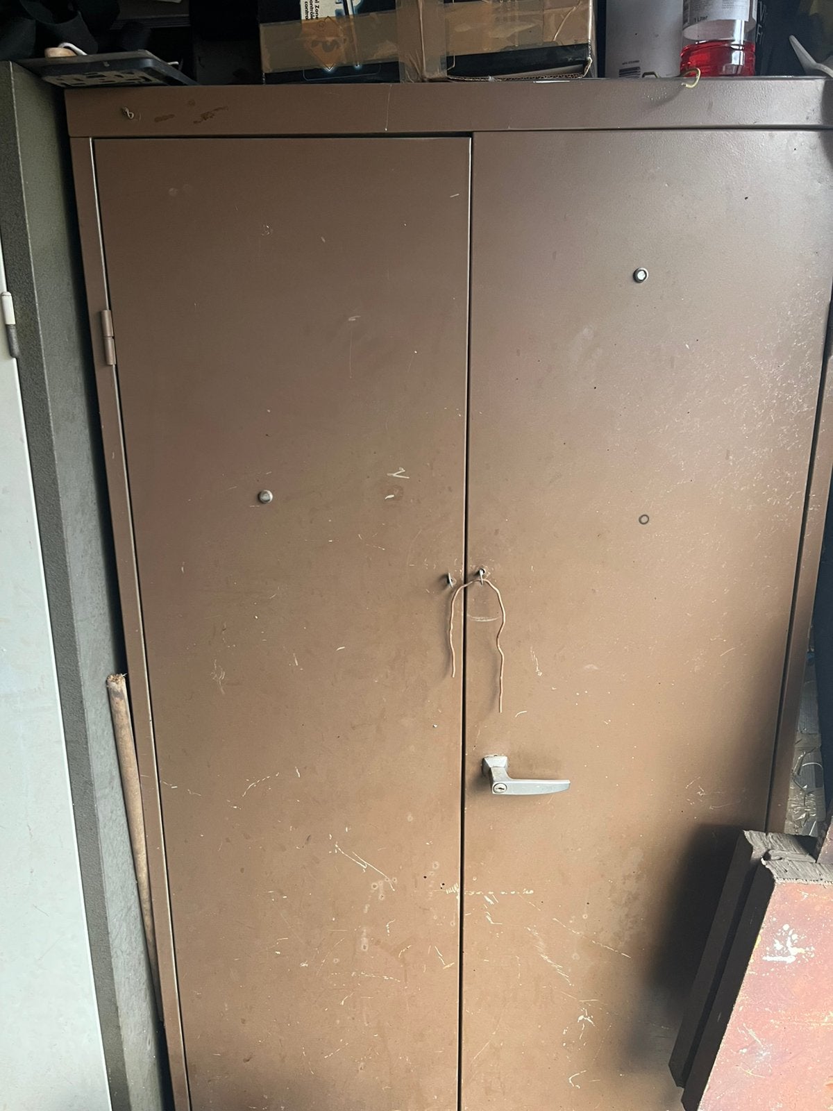 Metalen opbergkast ideaal voor garage werkplaats berging etc, Ophalen, Gebruikt