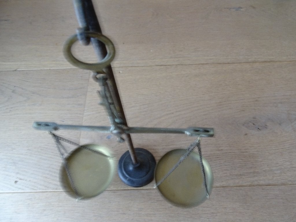 Antieke koperen weegschaal, Antiek en Kunst, Ophalen, Koper