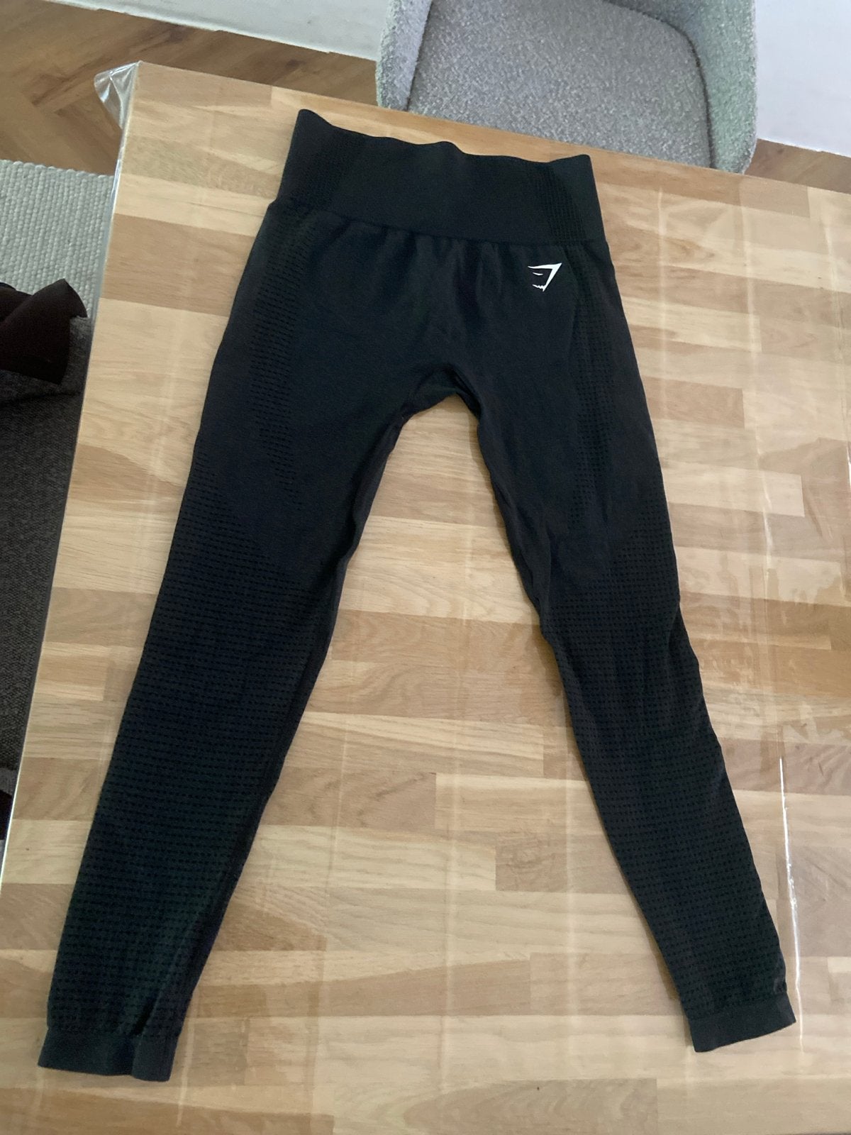 Gymshark sportlegging - Zwart - Maat S, Zwart, Ophalen of Verzenden, Maat 36 (S), Fitness of Aerobics