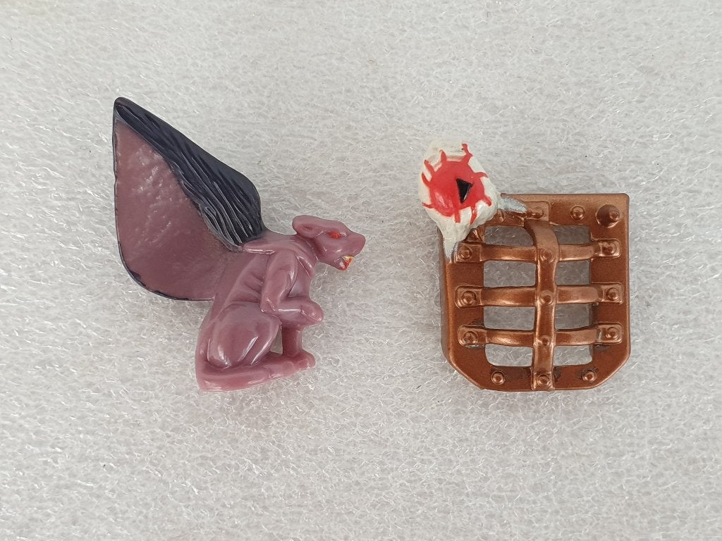 Mighty Max: 2 onderdelen van de set Horror Heads - Werewolf, Verzamelen, Ophalen of Verzenden, Gebruikt
