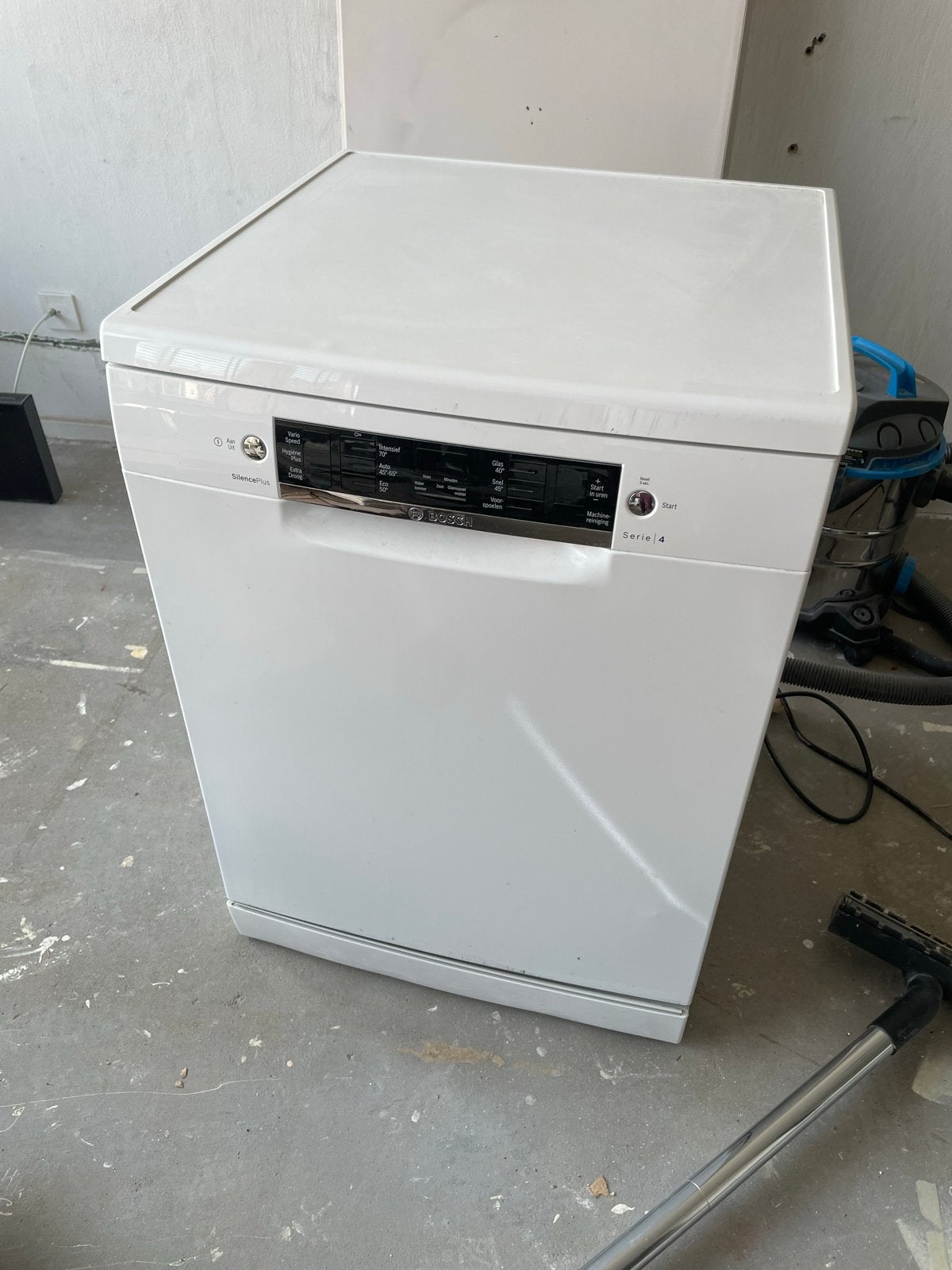 Bosch Serie 4 Vrijstaande Vaatwasser - Wit, Ophalen, Gebruikt, Eco programma, 85 tot 90 cm