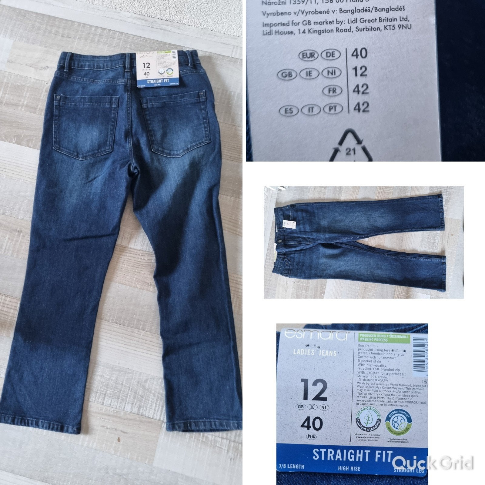 Nieuwe Spijkerbroek, Blauw, Nieuw, W30 - W32 (confectie 38/40), Esmara