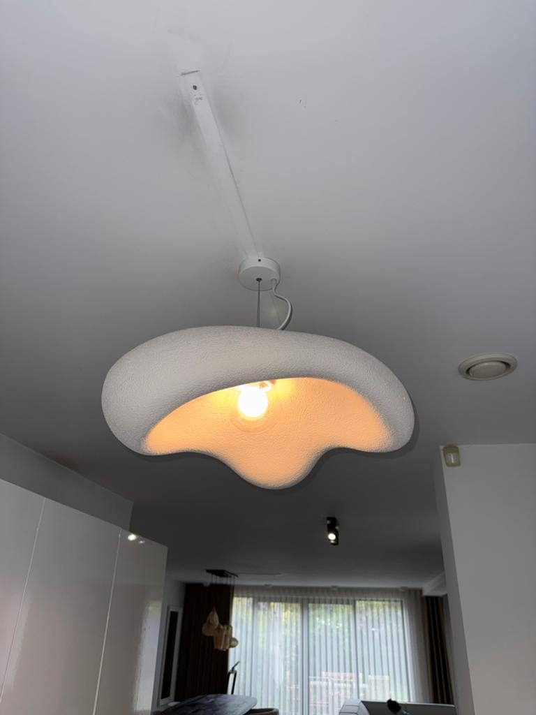 Witte plafond lamp organisch TWEE SOORTEN, Ophalen, Nieuw, Minder dan 50 cm