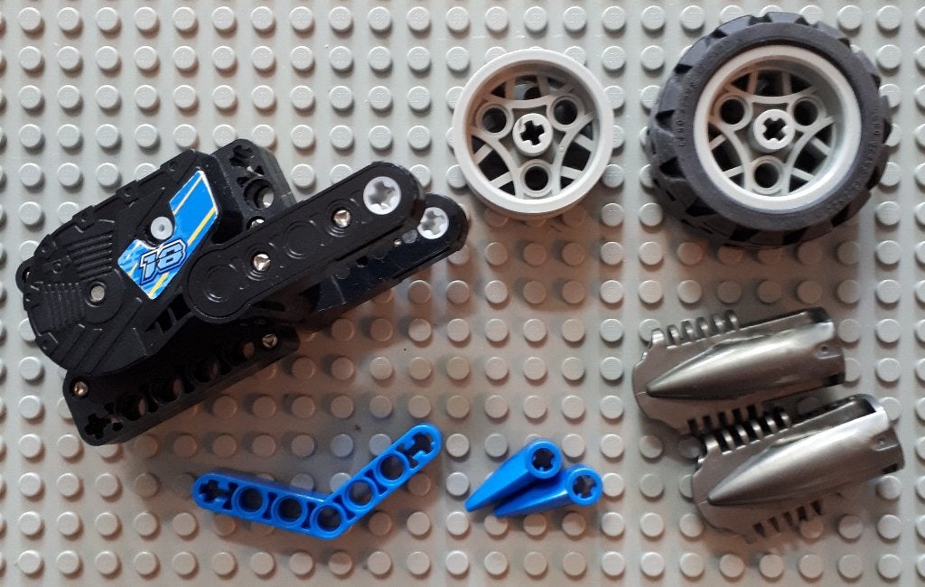8370 (1) Nitro Stunt Bike enkele onderdelen, Ophalen of Verzenden, Gebruikt, Duplo