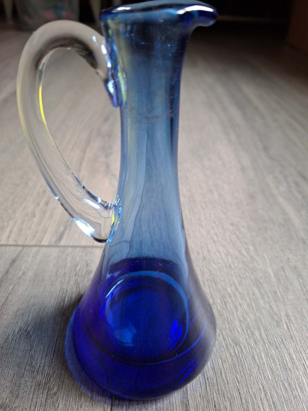 Glazen karaf kobalt blauw, Antiek en Kunst, Ophalen of Verzenden