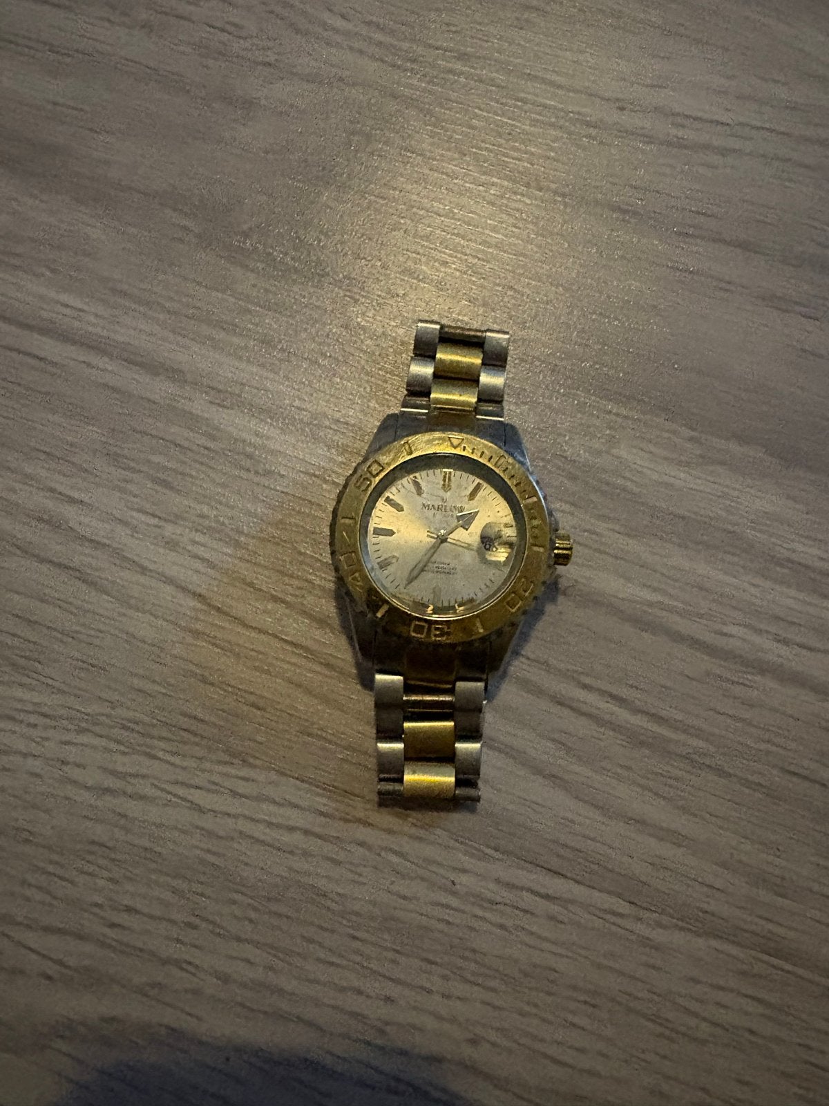 Marliss Polshorloge - Tweekleurig met Gouden Accent, Sieraden, Tassen en Uiterlijk, Overige merken, Gebruikt, Staal, Polshorloge