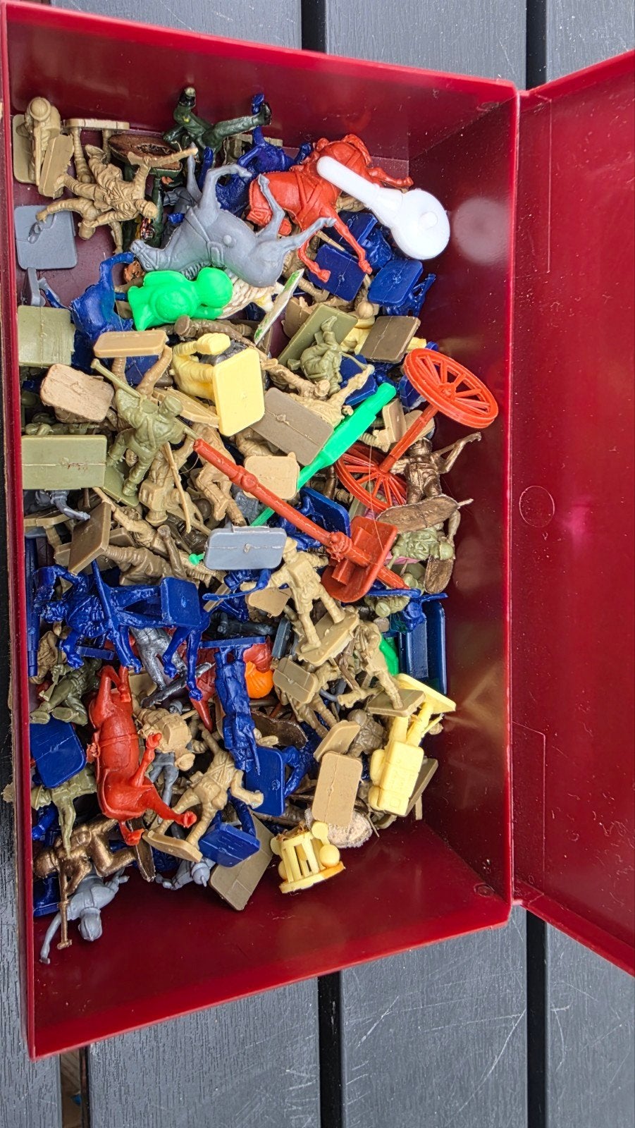 Grote set plastic soldaatjes en speelfiguren jaren 70, Ophalen of Verzenden, Gebruikt