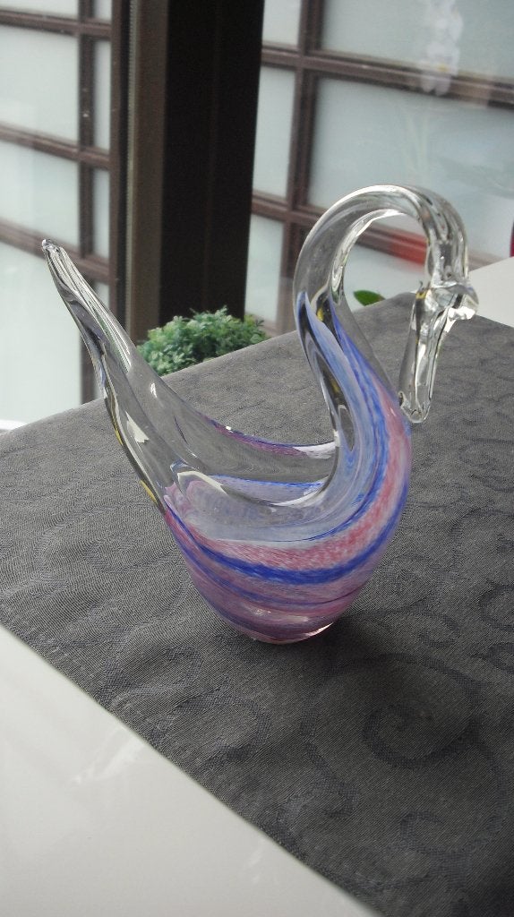 Murano Zwaan-in 2 kleuren, Ophalen of Verzenden