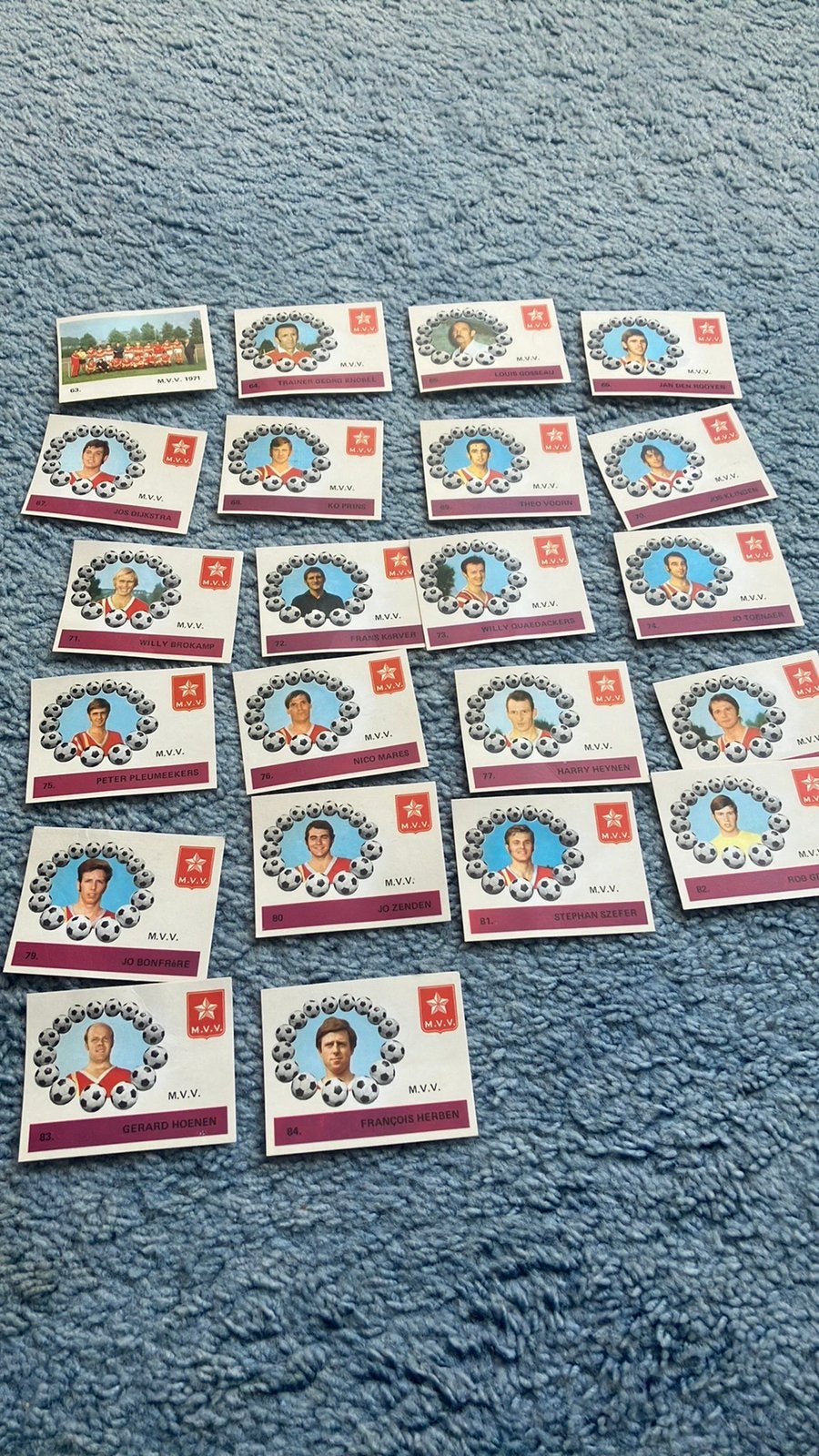 Mvv panini monty 1970-1971, Ophalen of Verzenden, Zo goed als nieuw, Buitenlandse clubs, Poster, Plaatje of Sticker