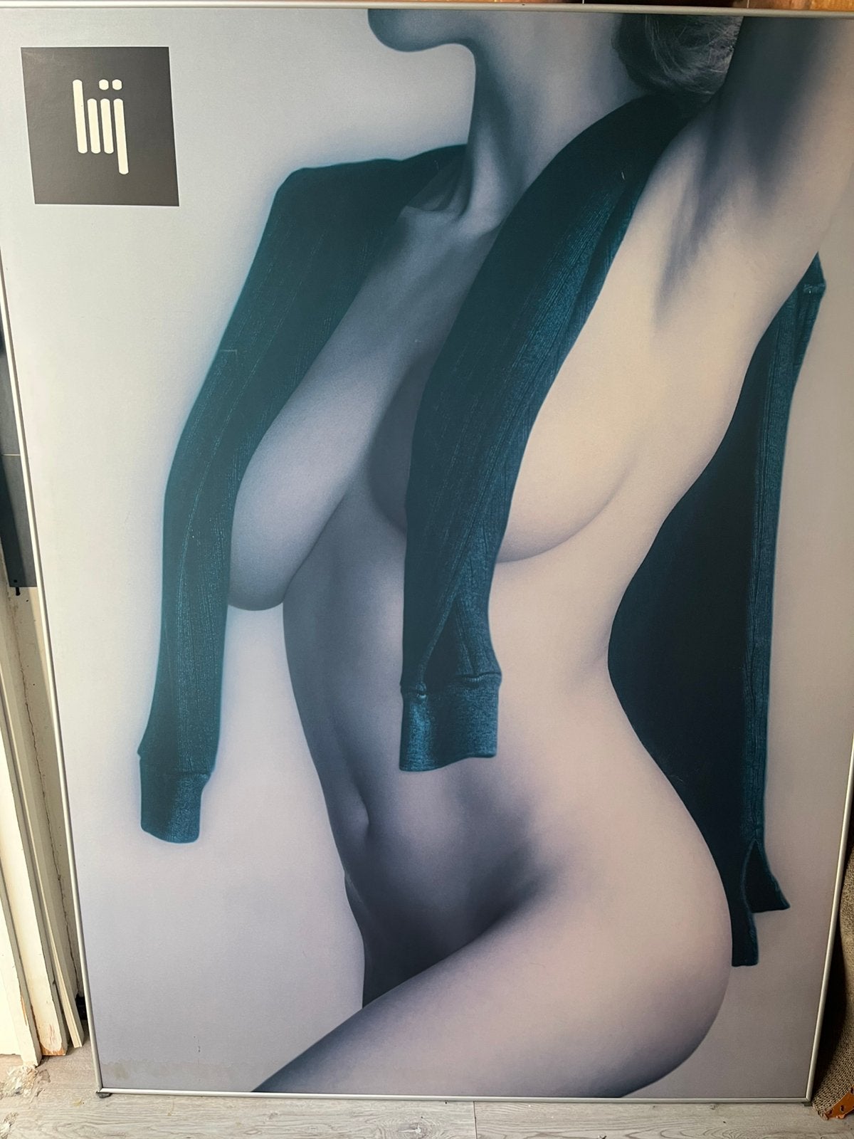 Poster van Hij uit de jaren 90 wie kent ze niet echt vintage, Ophalen, Zo goed als nieuw, Reclamebord