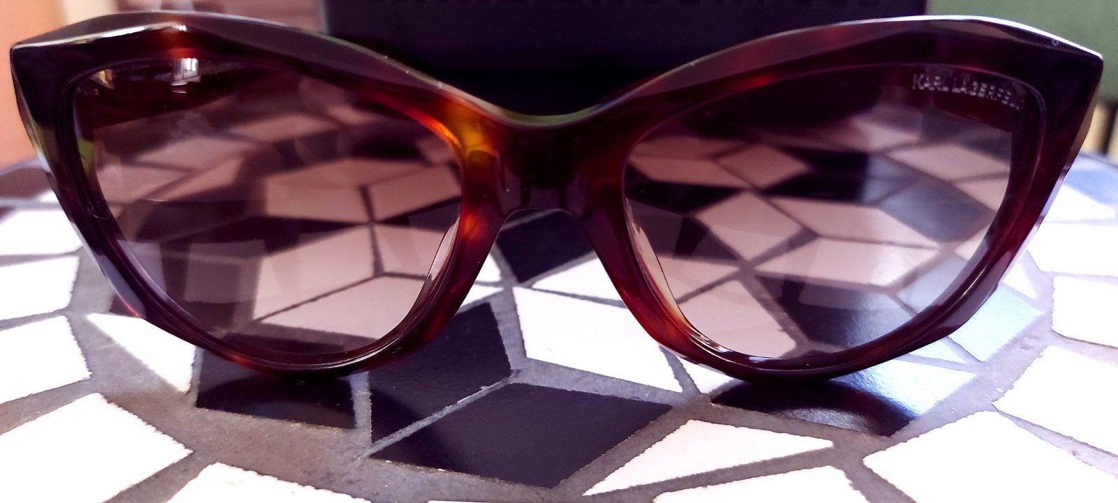 Karl Lagerfeld zonnebril ongebruikt, Overige merken, Zonnebril, Bruin, Nieuw