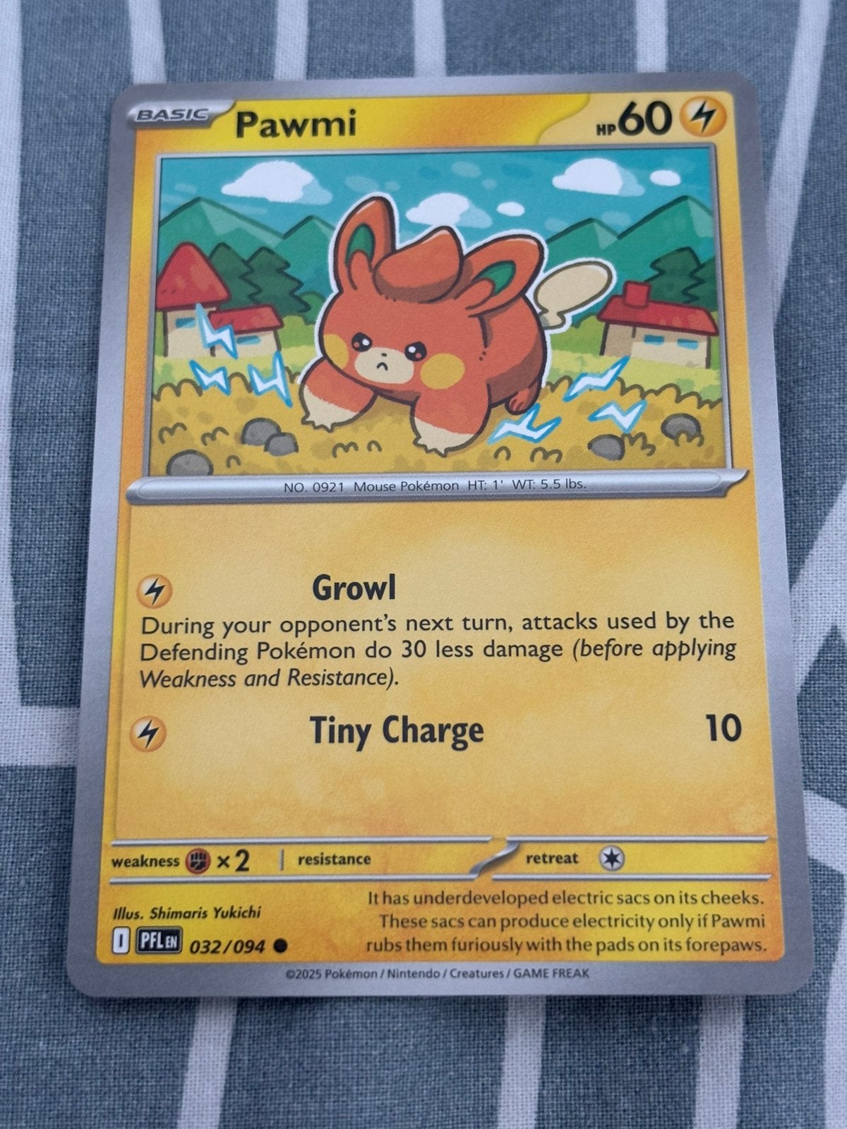 Pokemon Phantasmal Flames TCG kaart: Pawmi, Ophalen of Verzenden, Nieuw, Losse kaart