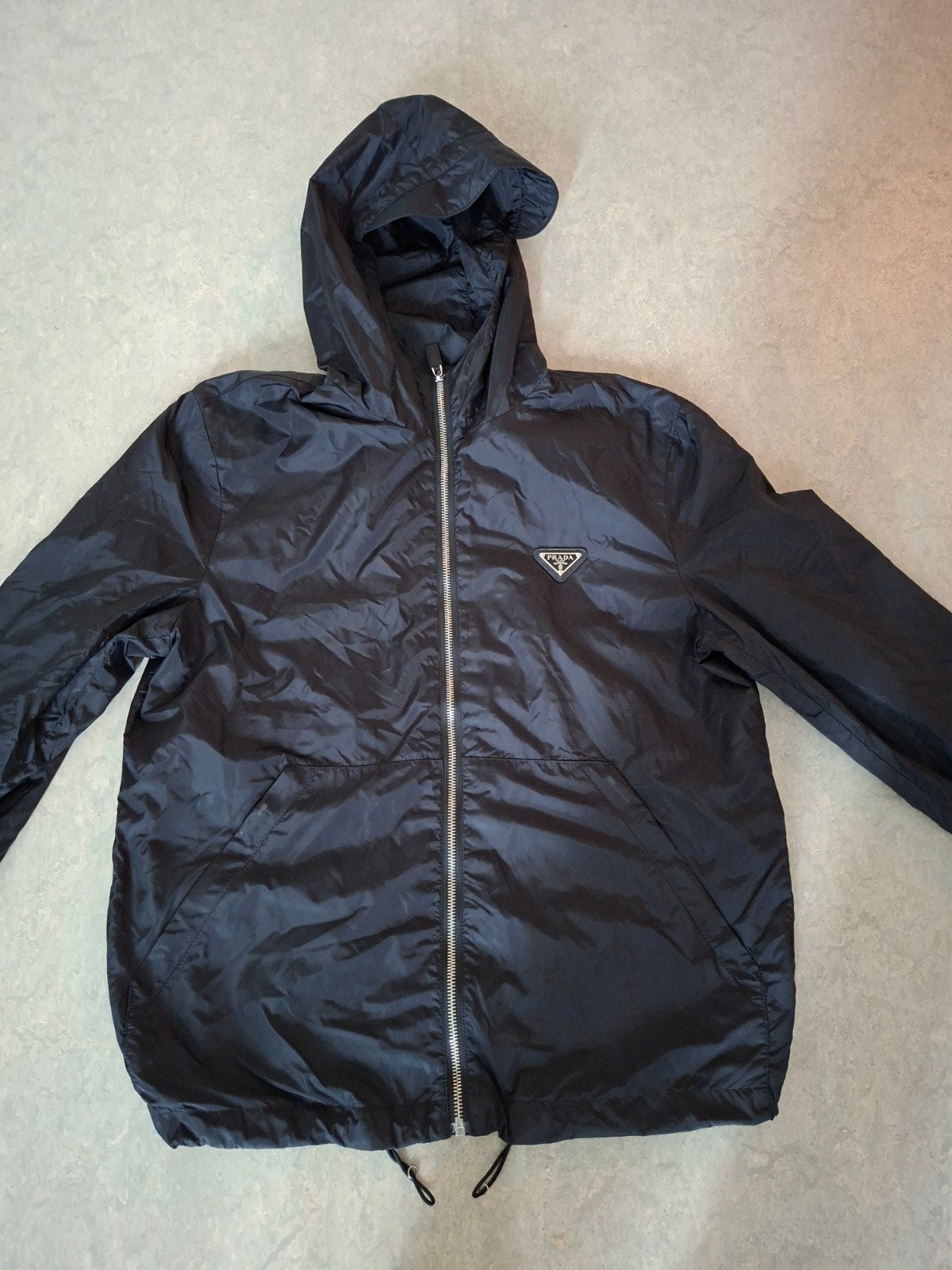 Prada Re-Nylon Jas Maat 46, Zwart, Ophalen of Verzenden, Zo goed als nieuw, Prada