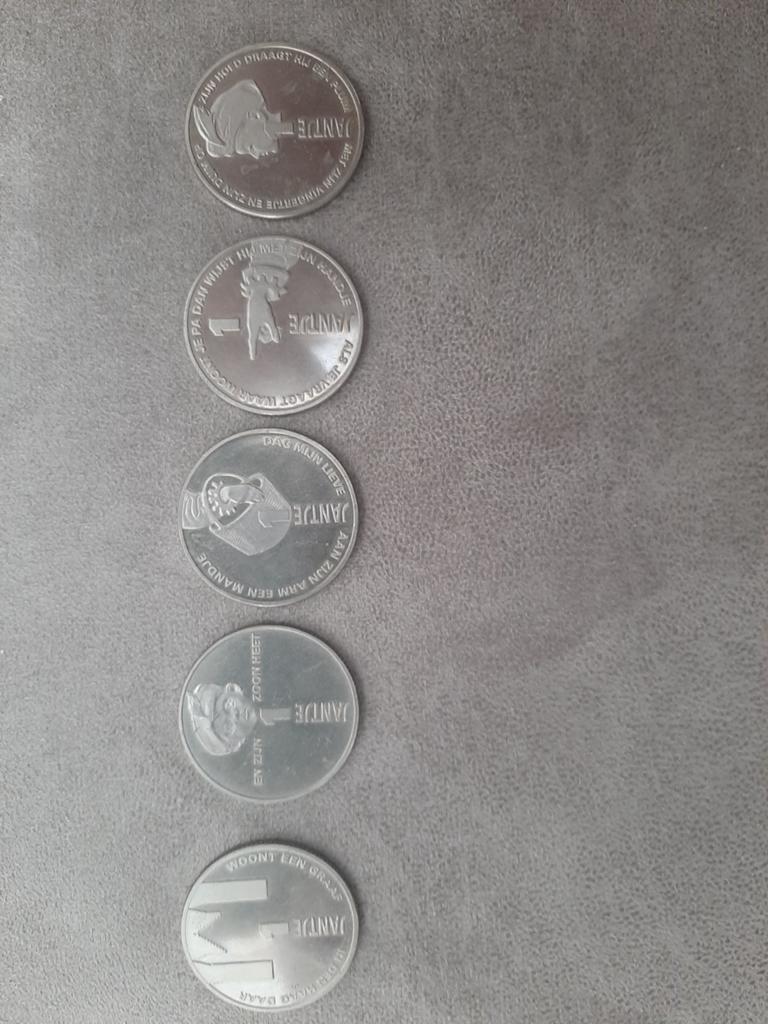Haagse Jantje munten - Set van 5 verzamelmunten, Verzenden