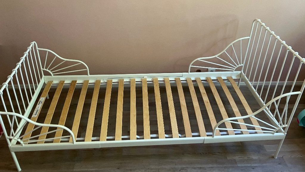 Kinderbed, meegroeibed, IKEA Minnen, Gebruikt, 70 tot 85 cm, 180 cm of meer, Ophalen