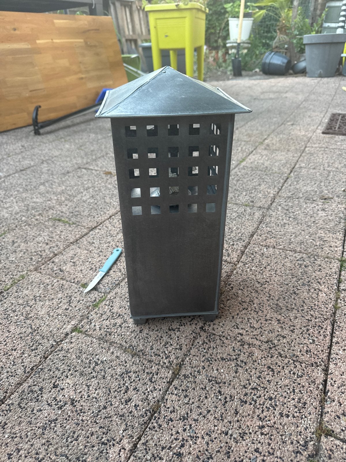 Zinken lantaarn voor sfeervolle verlichting, Ophalen of Verzenden, Nieuw