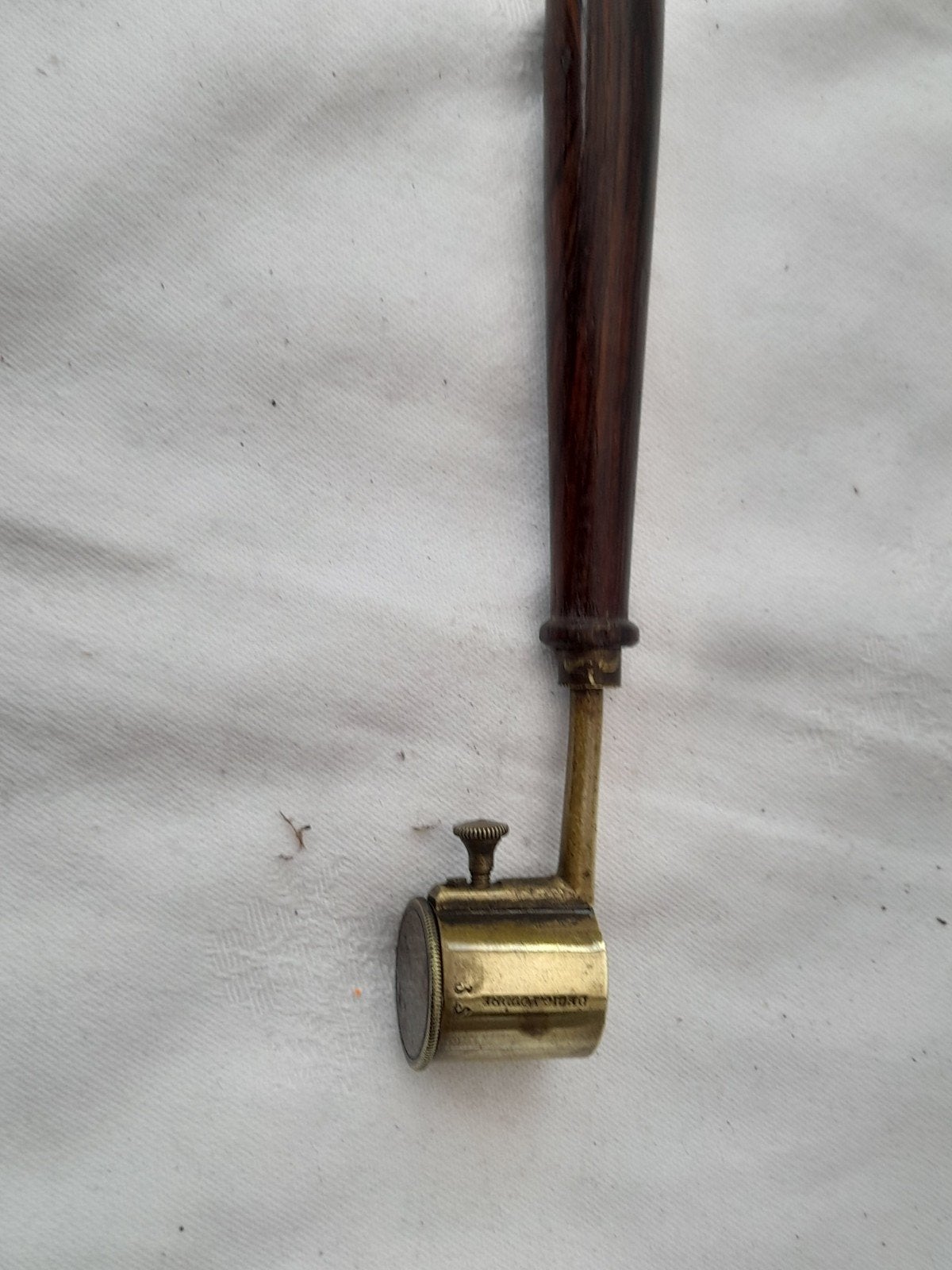 Antiek kruitmaatje met houten handvat, Antiek en Kunst, Ophalen of Verzenden