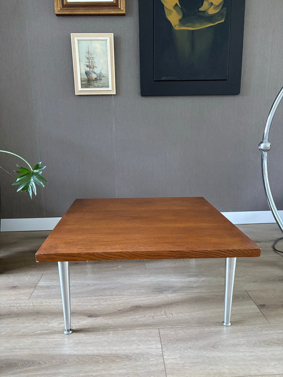 Vintage salontafel Pierre Paulin voor Artifort, Ophalen, Gebruikt, Vierkant, 50 tot 100 cm