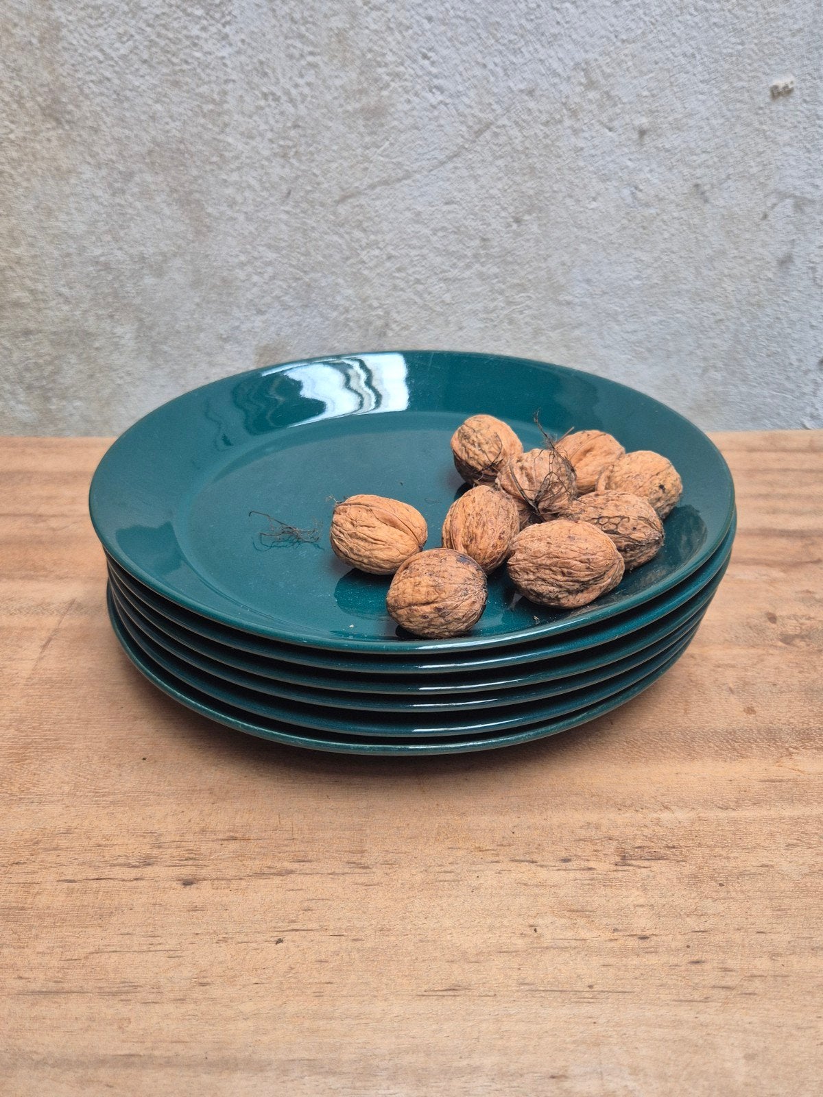 Vintage Arabia Finland Lunch borden - Kilta / Groen., Ophalen of Verzenden