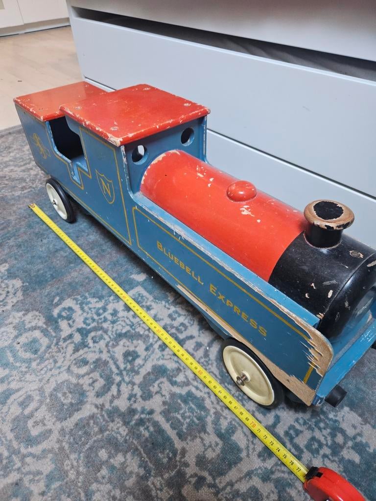 Houten locomotief  groot, Ophalen of Verzenden
