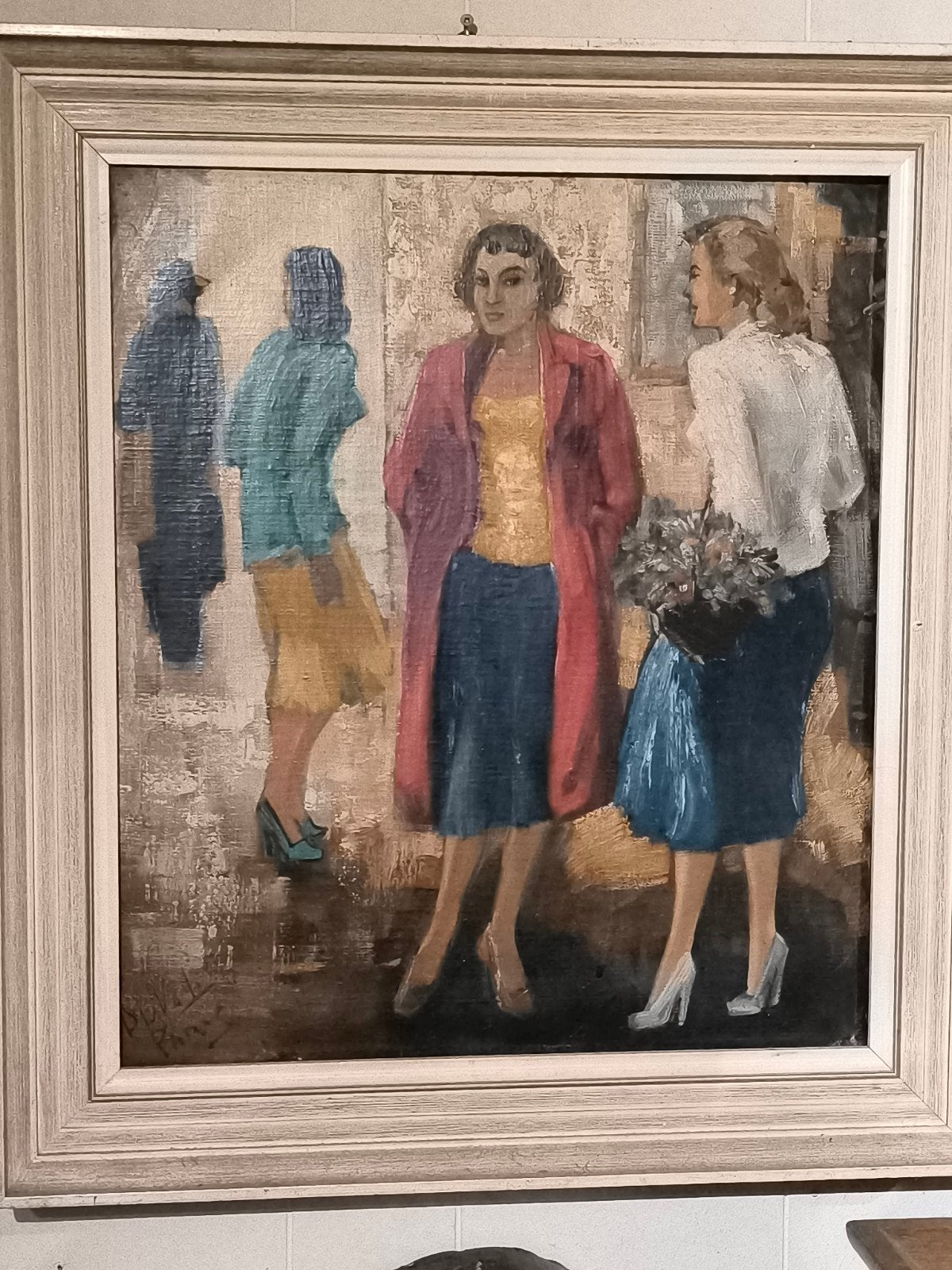 olieverf schilderij Duval Paris impressionistisch, Ophalen of Verzenden