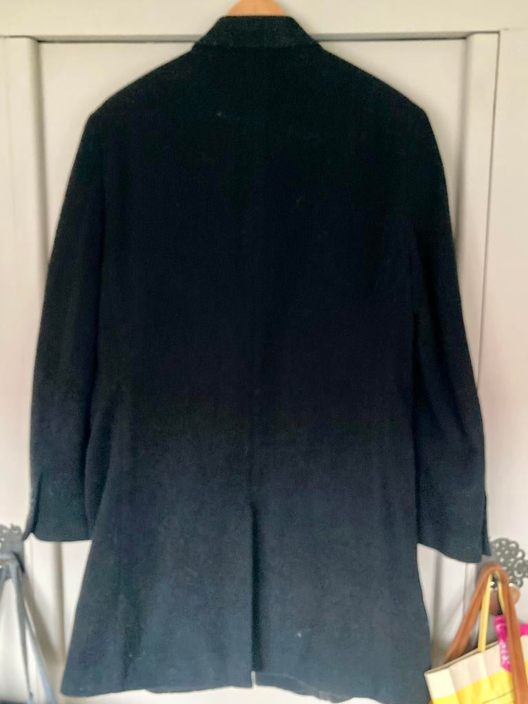 Cashmere Zwarte lange Jas, Ophalen of Verzenden, Gedragen, Maat 48/50 (M), Zwart