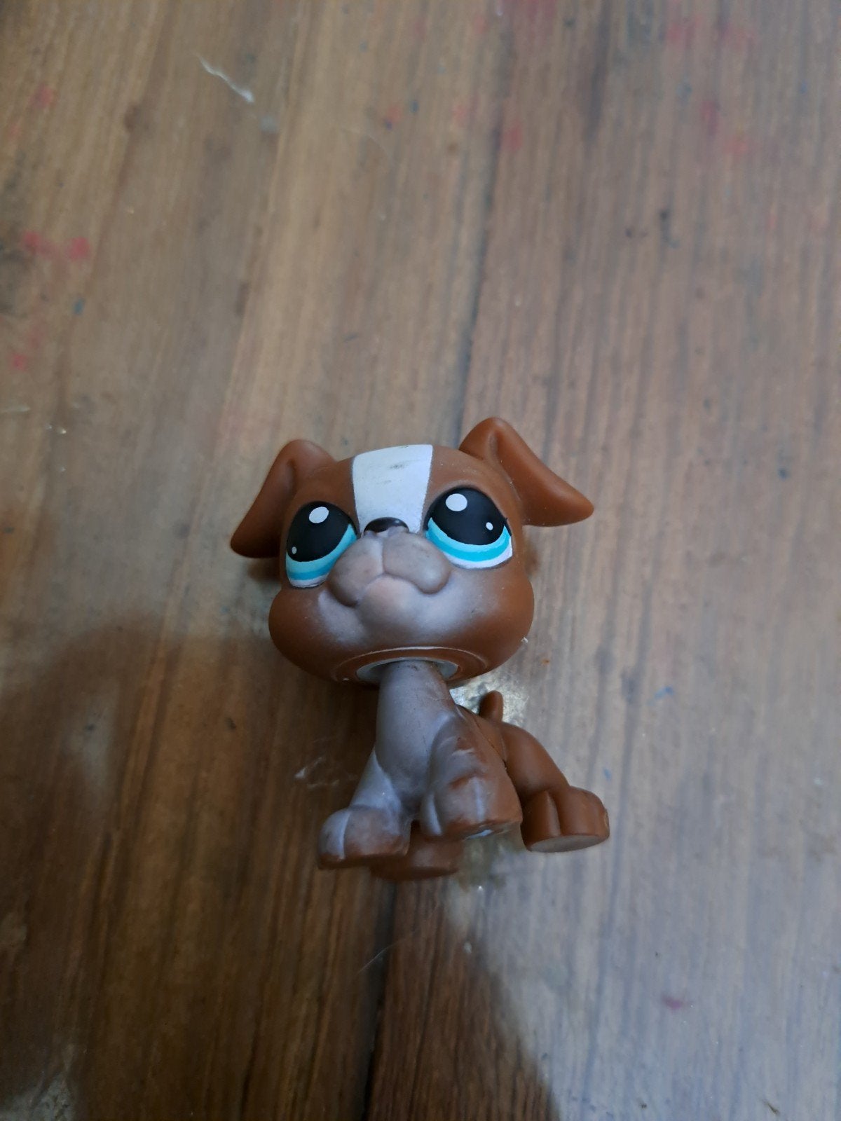 LPS Littlest Pet Shop Bruine Hond boxer #83, Ophalen of Verzenden, Gebruikt, Jongen of Meisje