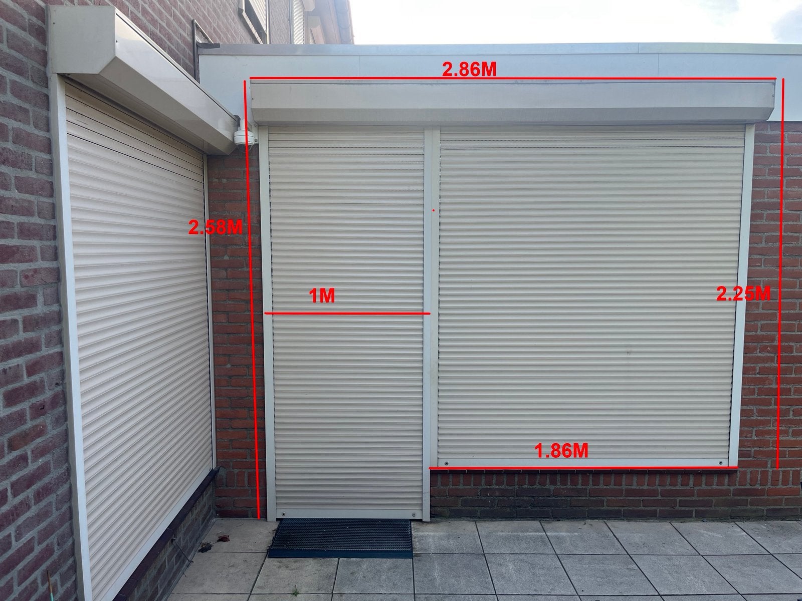 Div rolluiken, handbediening, Ophalen, Zo goed als nieuw, Wit, Minder dan 100 cm